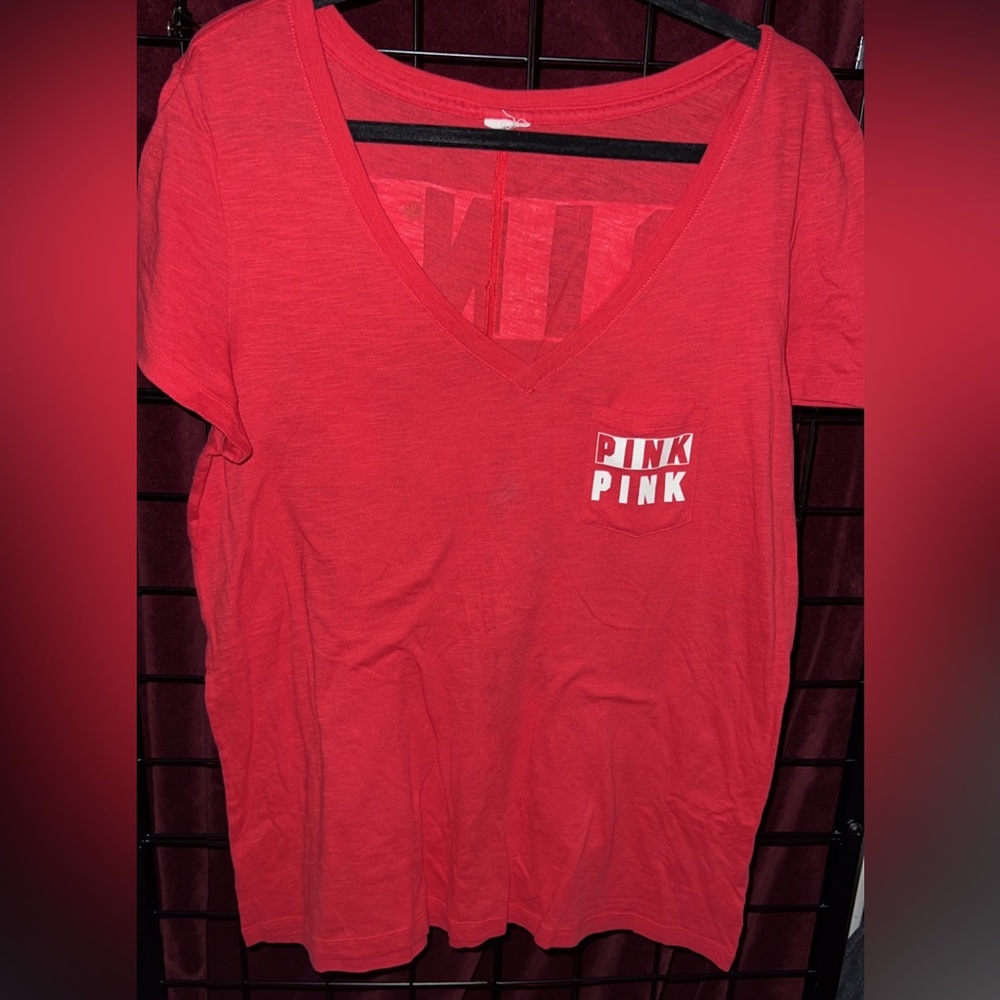 PINK V-Neck Tee